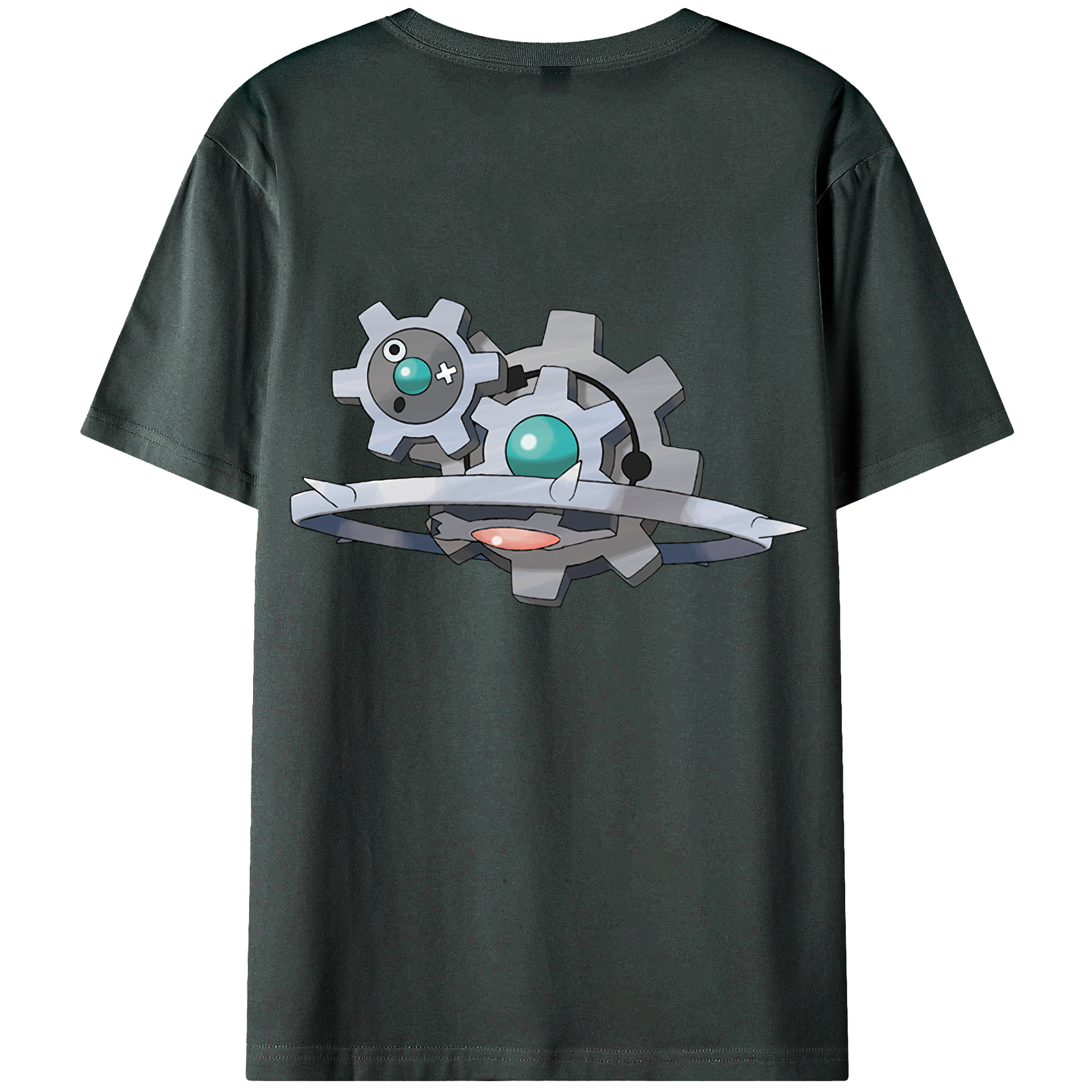 （画像用） ポケットモンスター Pokémon 綿100％ メンズ半袖Tシャツ（バックプリント） 通気性